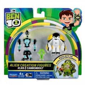 Набор "BEN 10"  (Бен 10) 2 разборных фигурки и ключ (Молния и Ядро),31*12*25 см