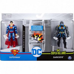 Игровой набор DC Супермен и Дарксайд с сюрпризом, 10 см, кор. ТМ Marvel