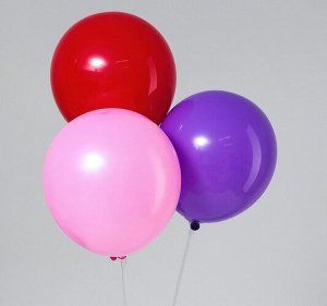 Набор воздушных шаров 12" 25 шт. пастель, цвет микс