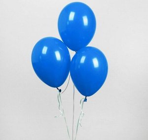 Набор воздушных шаров 12" 5 шт. пастель, цв. синий