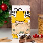 Набор кухонных полотенец «Доляна» Happy meow year 35х60 см-2шт., 100% хлопок, 160 г/м2