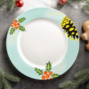 Тарелка обеденная Magistro «Новый год. Зимняя сказка», d=25,3 см
