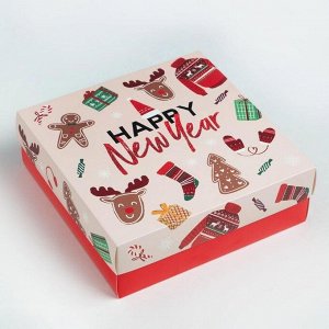 Новогодний подарочный набор KAFTAN Happy Year, носки р-р 36-39 (23-25 см), маска