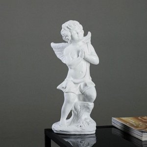 Фигура "Ангел молящийся" белый 18х18х38см