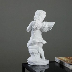 Фигура "Ангел молящийся" белый 18х18х38см