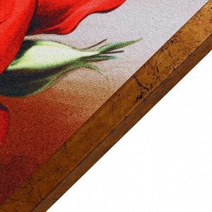 Гобеленовая картина "Розы красные" 63*123 см  рамка МИКС