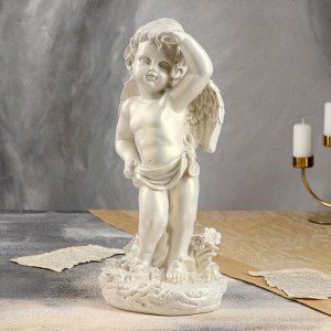 Статуэтка "Ангел смотрящий" перламутровая, 41 см