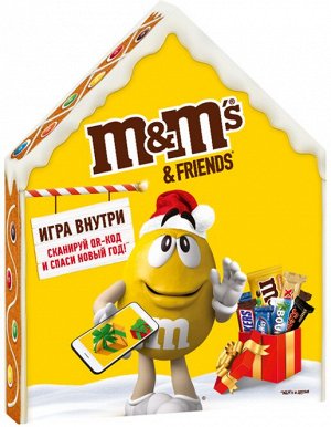 M&M’s & Friends (215 гр) Пряничный домик Новогодний подарочный набор