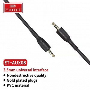 Аудио-кабель Earldom AUX08, AUX, 1 м, Черный