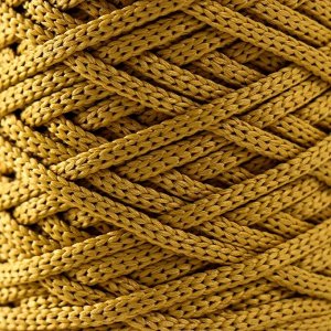 Шнур для вязания "Saltera" 100% полиэфир 3мм 100м/200гр (24 золотистый)