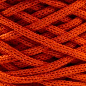 Шнур для вязания хлопковый "Saltera" 90% хлопок, 10%полиэстер 3мм 70м/200гр (218-оранжевый)
