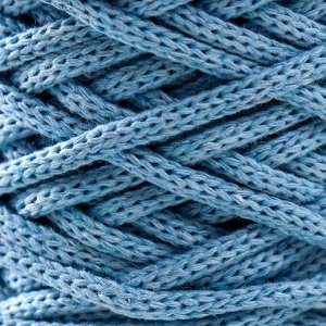 Шнур для вязания хлопковый "Saltera" 90% хлопо, 10%полиэстер  3мм 70м/200гр (212 голубой)