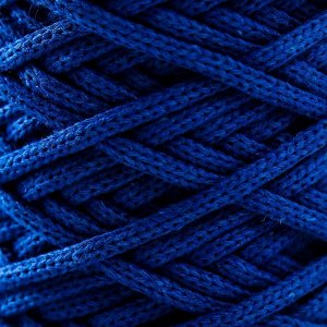 Шнур для вязания хлопковый "Saltera" 90% хлопок,10%полиэстер  3мм 70м/200гр (210 синий)