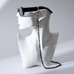 Цепочка для очков &quot;Звенья&quot; тени, цвет чёрно-серый, 70 см