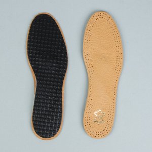 Стельки для обуви, амортизирующие, с мягким супинатором, 41-42р-р, пара, цвет светло-коричневый