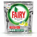 FAIRY Platinum All in 1 Ср-во д\мытья посуды в капсулах д\автоматич посудомоечных машин Лимон 70шт