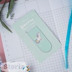 Закладка &quot;Unicorn&quot; светло-салатовый