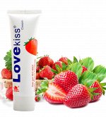 Лубрикант на водной основе с ароматом клубники LOVE KISS, 100 мл.