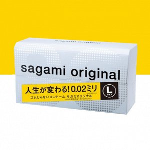Презервативы полиуретановые Sagami "Увеличенные L" 0.02 (10 шт, Япония)
