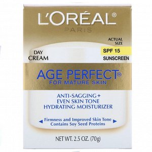 L'Oreal, Age Perfect, дневной крем, SPF 15, 70 г