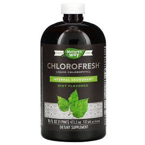 Nature&#039;s Way, Chlorofresh, жидкий хлорофилл  473,2 мл