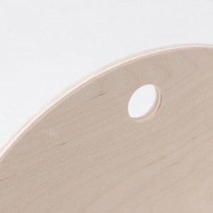 Доска разделочная деревянная Доляна, d=25 см, берёза