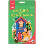 Набор для рисования пластилином Lori &quot;&quot;Мышка у домика&quot;&quot;