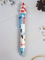 1шт Шариковая ручка рождественский со снеговиком
