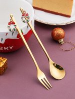2шт Рождественская вилка &amp; ложка