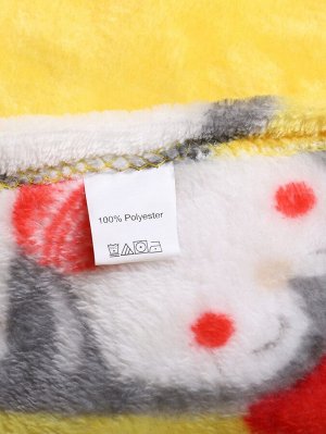 Одеяло рождественский с принтом пингвина