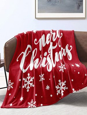 Фланелевое одеяло с рождественским узором