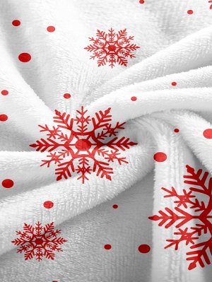 1шт Одеяло Рождественский снежинка с капюшоном