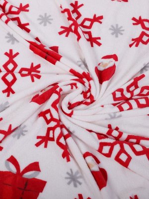 Одеяло с рождественским принтом снежинки