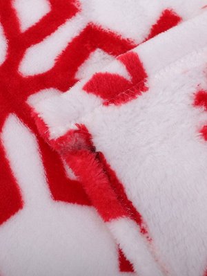 Одеяло с рождественским принтом снежинки