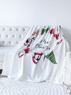 Одеяло с рождественским принтом