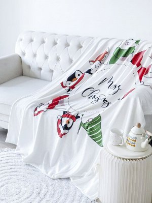 Одеяло с рождественским принтом