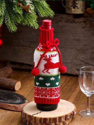 1шт Крышка для вина с узором "рождественский лось"