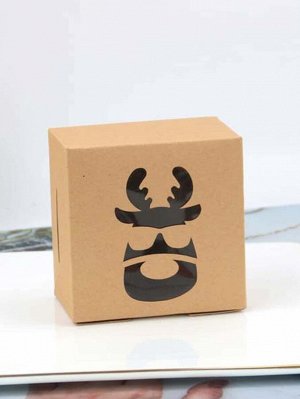 6шт Коробка для упаковки с рождественским рисунком