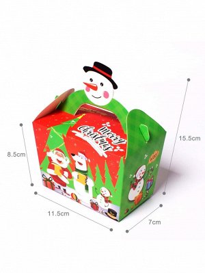 Упаковочная коробка с рождественским рисунком 12шт