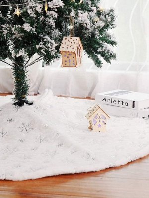 1шт Юбка с принтом снежинки рождественская елка