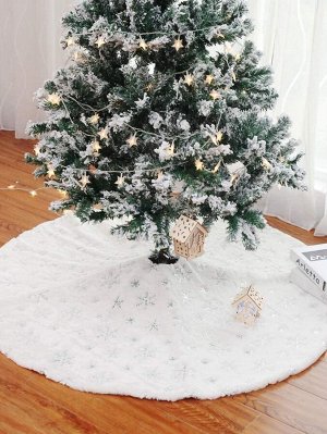 1шт Юбка с принтом снежинки рождественская елка