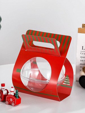 5шт Упаковочная коробка рождественская елка принтом