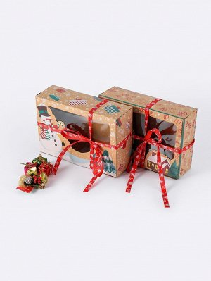 3шт Коробка рождественский со случайным узором десерт