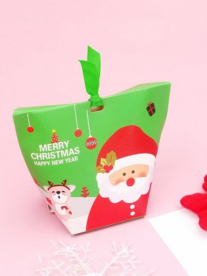 5шт Упаковочная коробка рождественский с мультипликационным узором