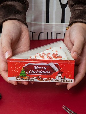 10шт Коробка рождественский с текстовым принтом кекс