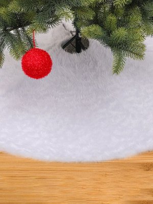 1шт Рождественская однотонная юбка елки