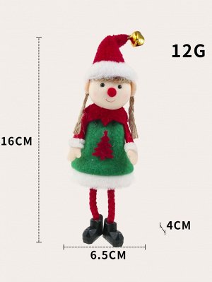 1шт Кукла рождественская елка с принтом фигуры декоративный