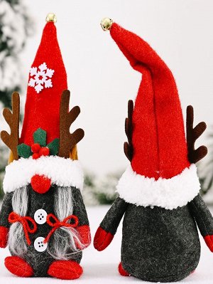 2шт Рождественское украшение в форме безликой куклы