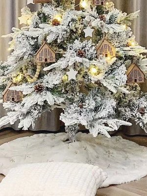 1шт Юбка рождественский с узором снежинки дерево