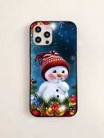 Чехол для телефона с рисунком рождественского снеговика